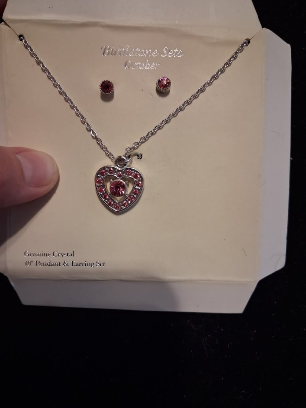 October Birthstone jewelry set